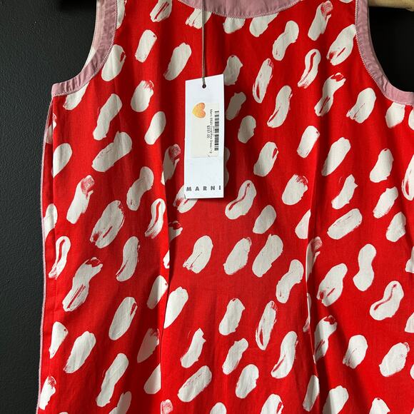 MARNI Girls Gabardine Dotted Shift Dress NEW Size 12Y - Picture 5 of 13